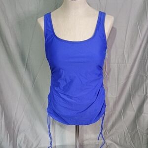 Kona Sol Royal Blue Tank Top with Adjustable Sides